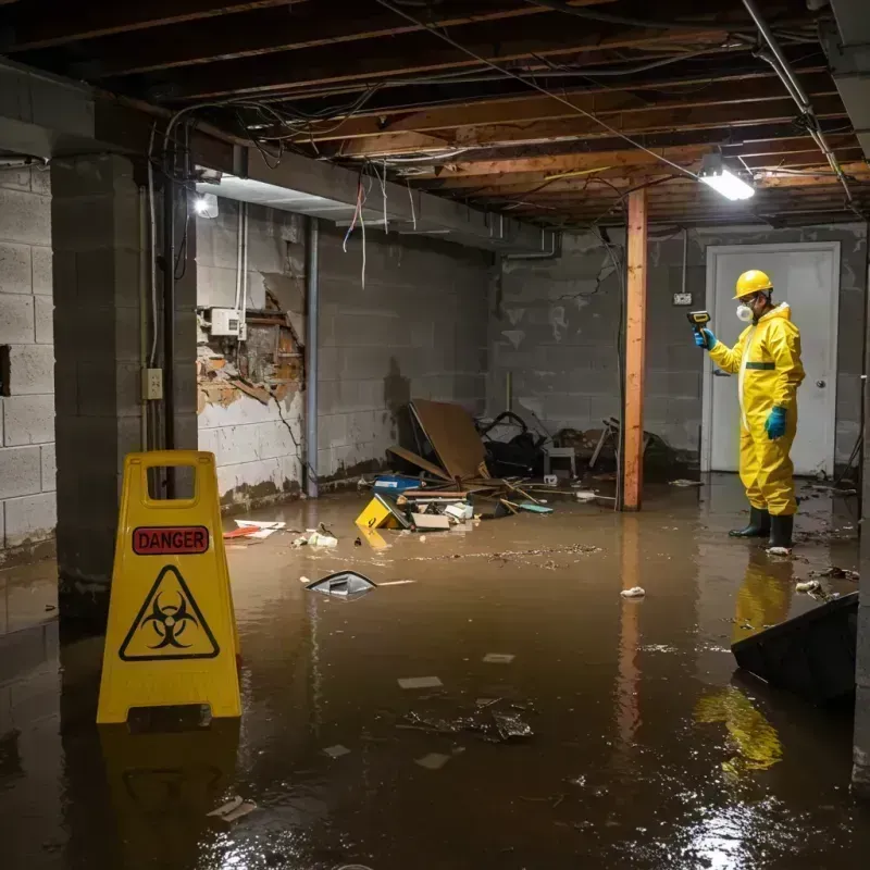 Flooded Basement Electrical Hazard in Sanbornton, NH Property